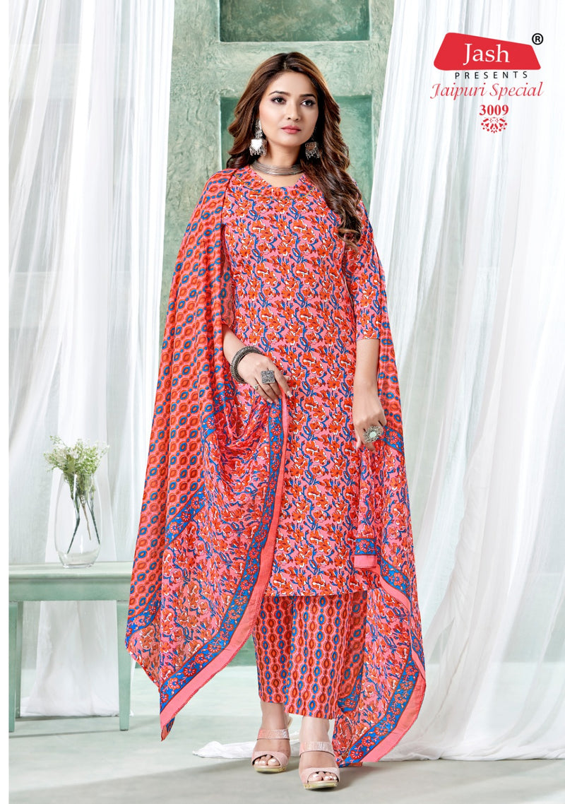 Jash Jaipuri Special Vol 3 Cotton Printed Casual Wear Kurti With Bottom