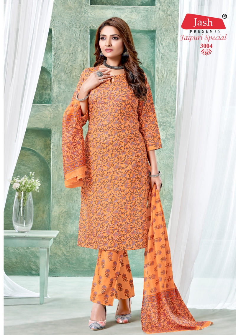 Jash Jaipuri Special Vol 3 Cotton Printed Casual Wear Kurti With Bottom