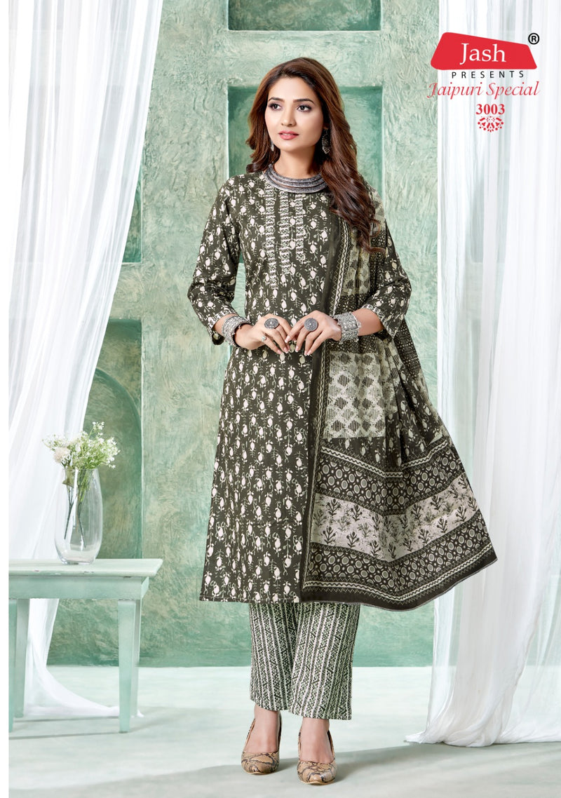 Jash Jaipuri Special Vol 3 Cotton Printed Casual Wear Kurti With Bottom