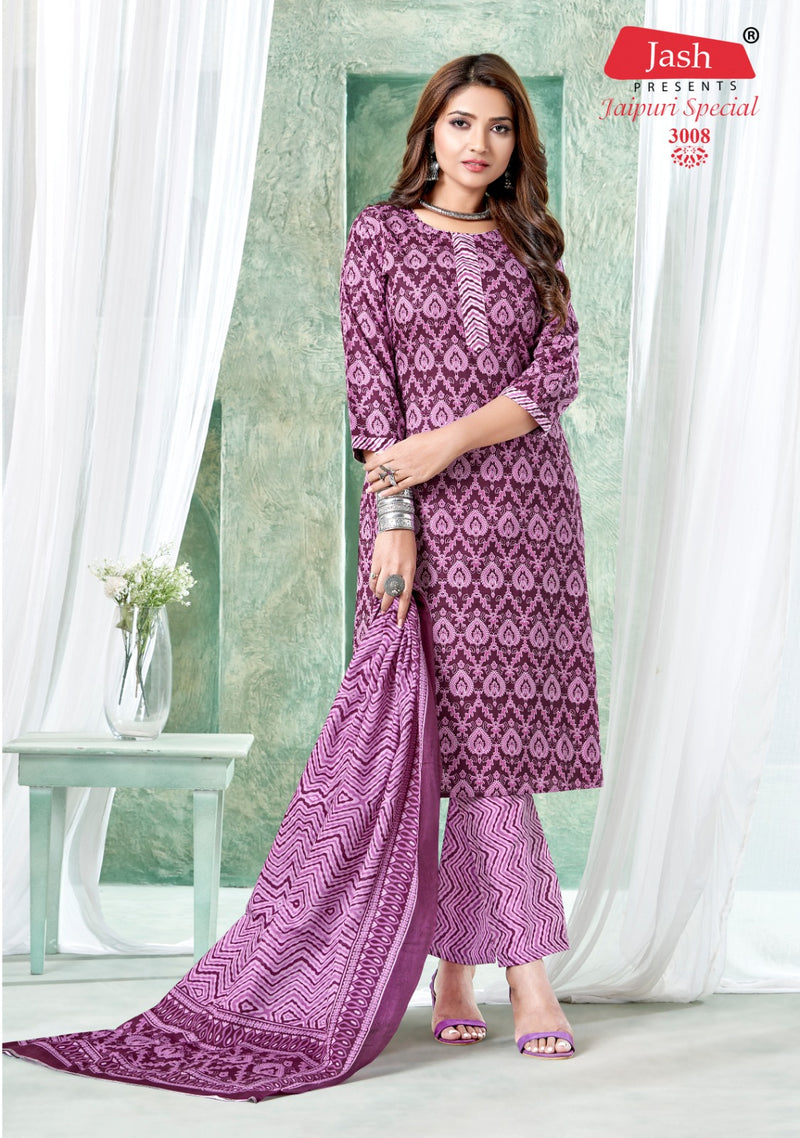 Jash Jaipuri Special Vol 3 Cotton Printed Casual Wear Kurti With Bottom