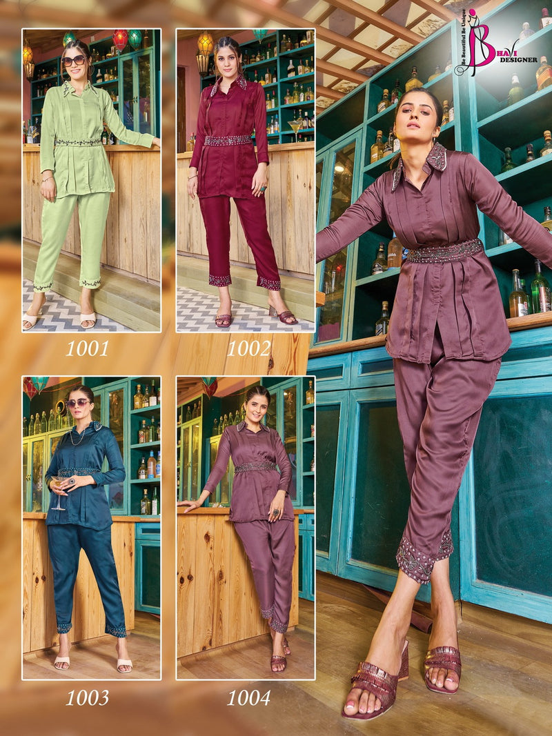 Bhavi Designer Status Satin Heavy Embroidery Work Fancy Designer Partywear Kurti
