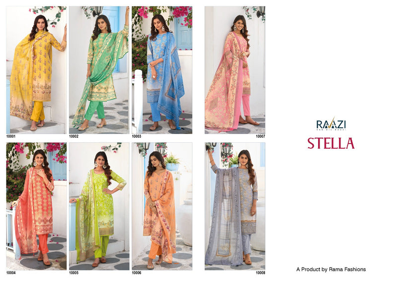 Rama Fashions Stella Cambric Cotton Digital Print With Fancy Hand Work Suits