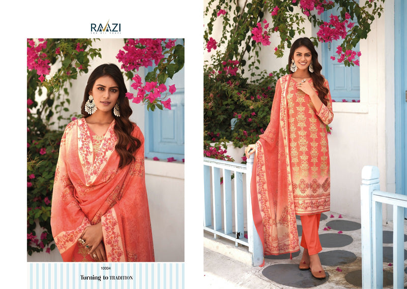 Rama Fashions Stella Cambric Cotton Digital Print With Fancy Hand Work Suits