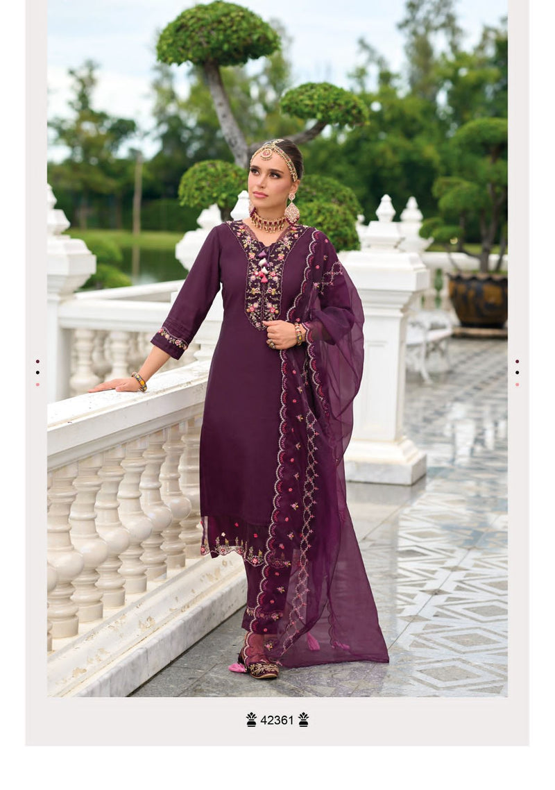 Kailee Fashion Suhagini Vol 4 Viscose Silk With Embroidery Designer Fastive Suits