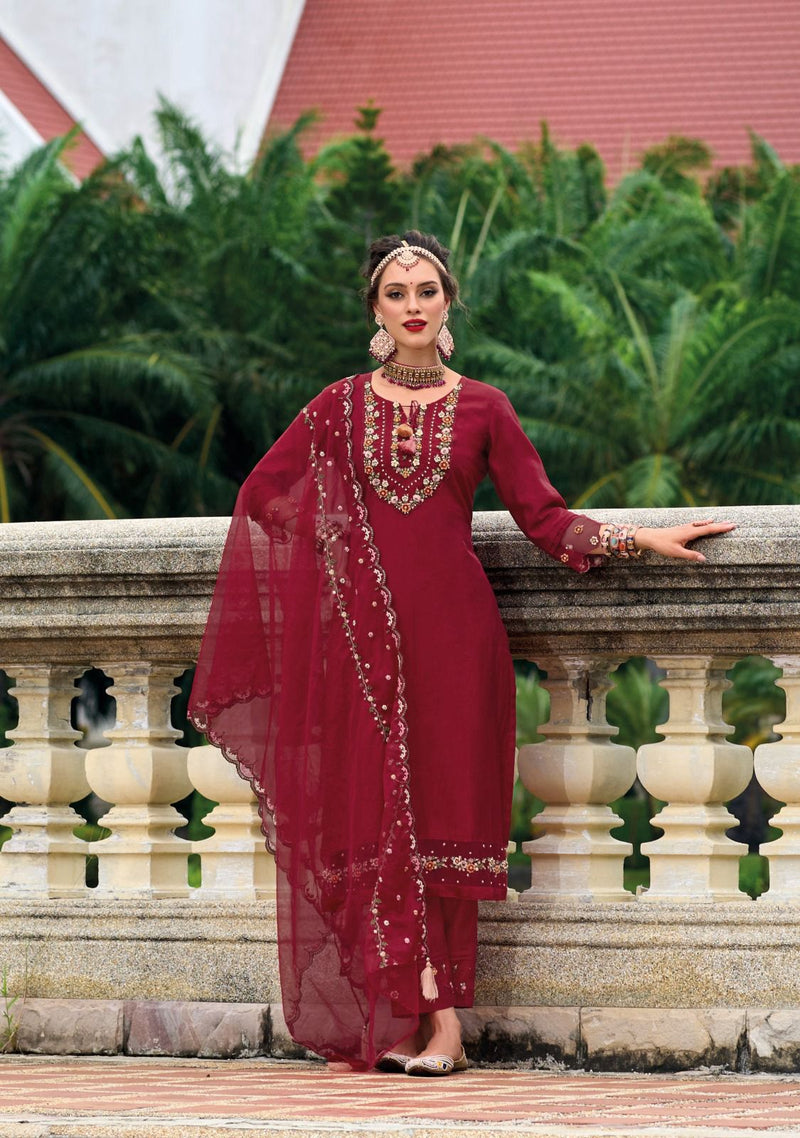 Kailee Fashion Suhagini Vol 4 Viscose Silk With Embroidery Designer Fastive Suits