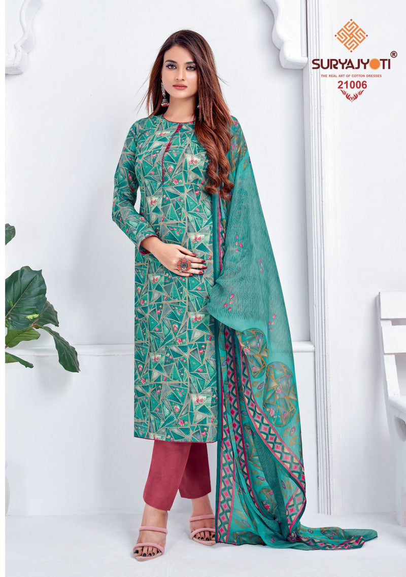 Suryajyoti Suhana Vol 21 Cotton Printed Casual Wear Salwar Suit Collection