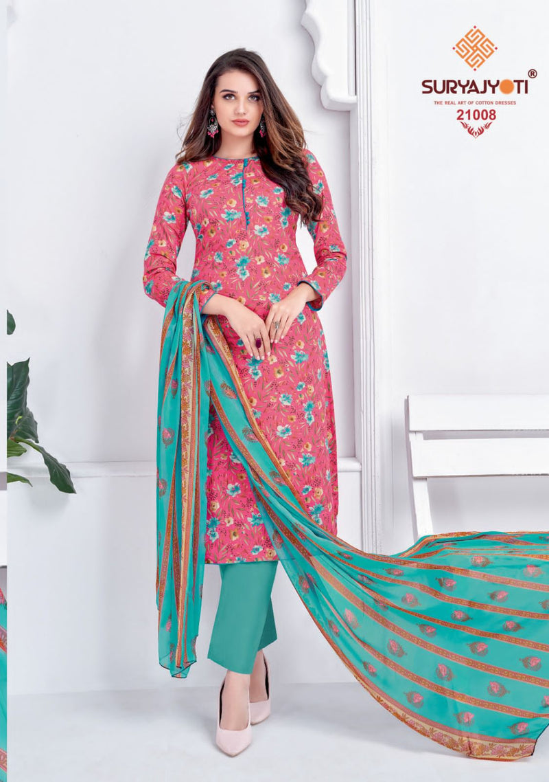 Suryajyoti Suhana Vol 21 Cotton Printed Casual Wear Salwar Suit Collection
