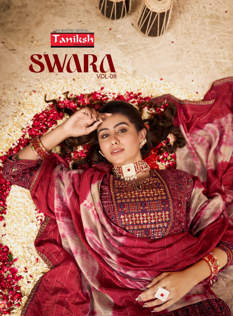 Taniksh Brand Swara Vol 8 Rayon With Sikvans Embroidery Kurtis