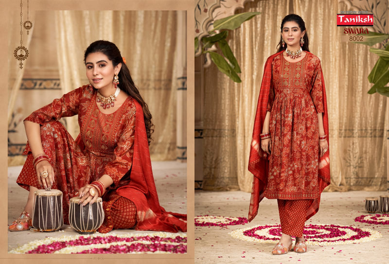 Taniksh Brand Swara Vol 8 Rayon With Sikvans Embroidery Kurtis