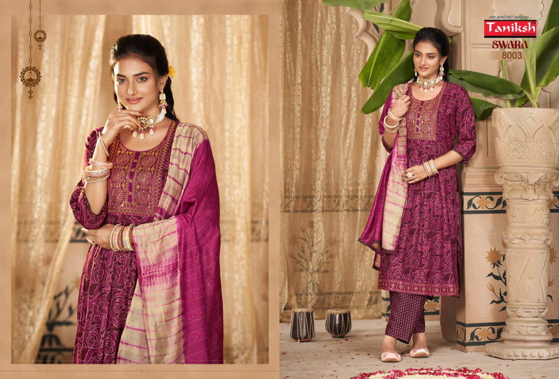 Taniksh Brand Swara Vol 8 Rayon With Sikvans Embroidery Kurtis
