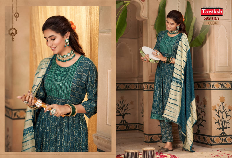 Taniksh Brand Swara Vol 8 Rayon With Sikvans Embroidery Kurtis