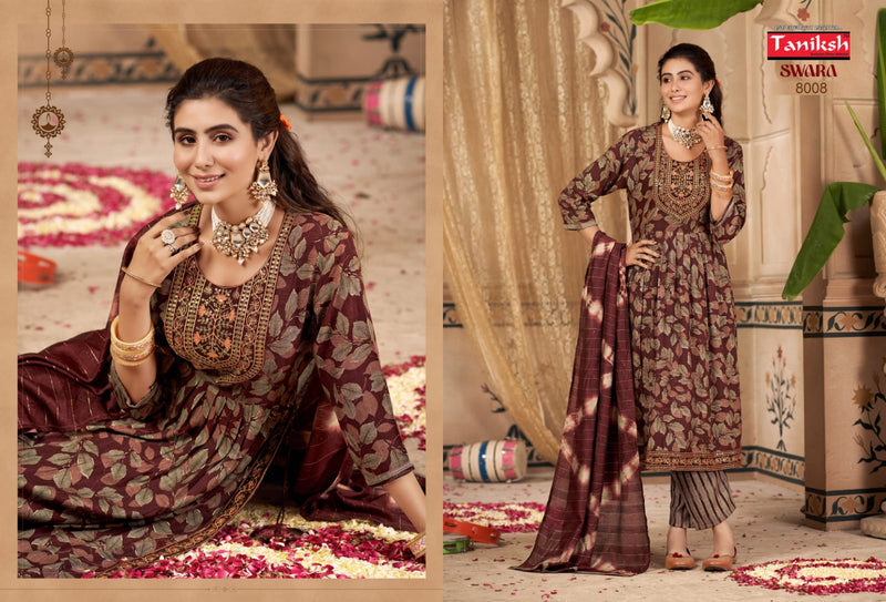 Taniksh Brand Swara Vol 8 Rayon With Sikvans Embroidery Kurtis