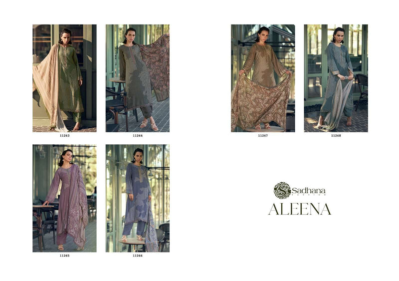 Sadhana Fashion Aleena Muslin Silk Fancy Work Designer Salwar Suit