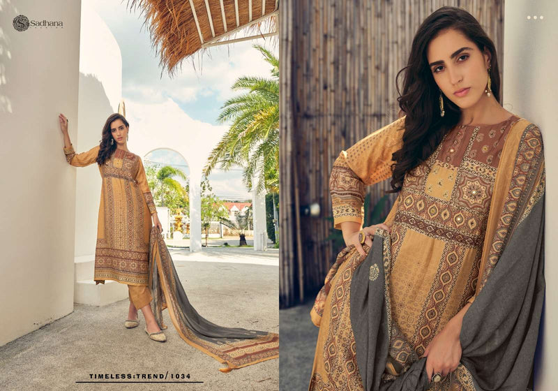 Sadhana Fashion Harleen  Muslin Silk Digital Print With Heavy Designer Salwar Suit