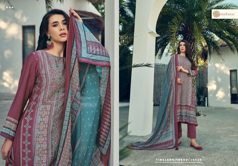 Sadhana Fashion Harleen  Muslin Silk Digital Print With Heavy Designer Salwar Suit