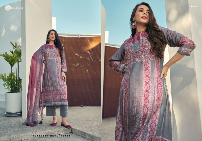 Sadhana Fashion Harleen  Muslin Silk Digital Print With Heavy Designer Salwar Suit