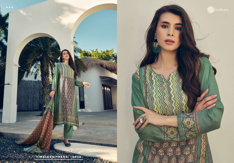 Sadhana Fashion Harleen  Muslin Silk Digital Print With Heavy Designer Salwar Suit