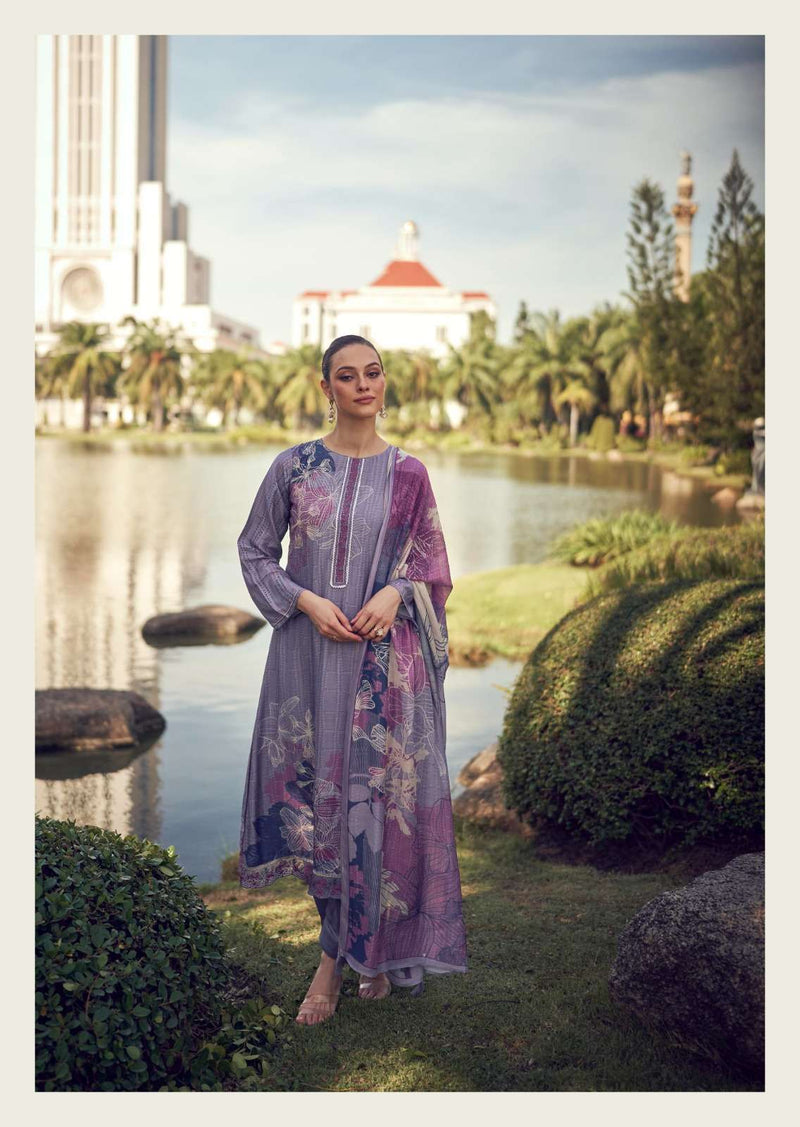 Sadhana Fashion Iliana Pure Muslin Silk Fancy Work Salwar Kameez