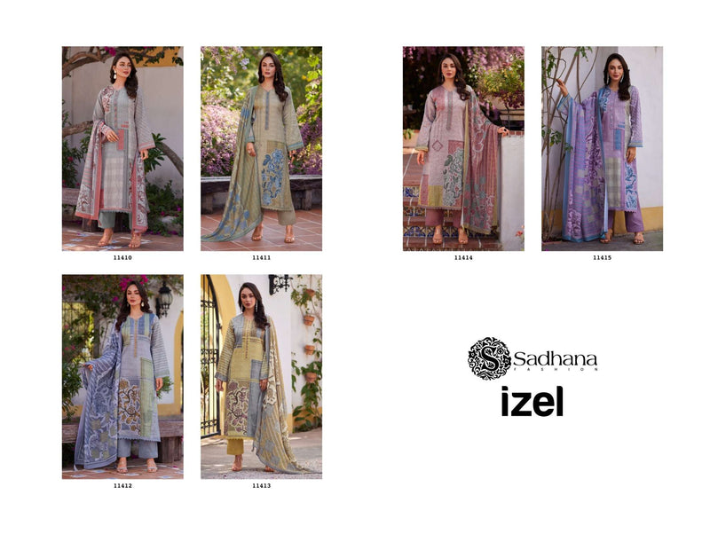 Sadhana Fashion Izel Pure Jam Cotton Fancy Work Designer Salwar Kameez