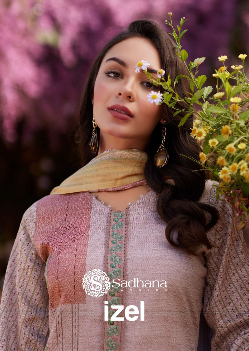 Sadhana Fashion Izel Pure Jam Cotton Fancy Work Designer Salwar Kameez