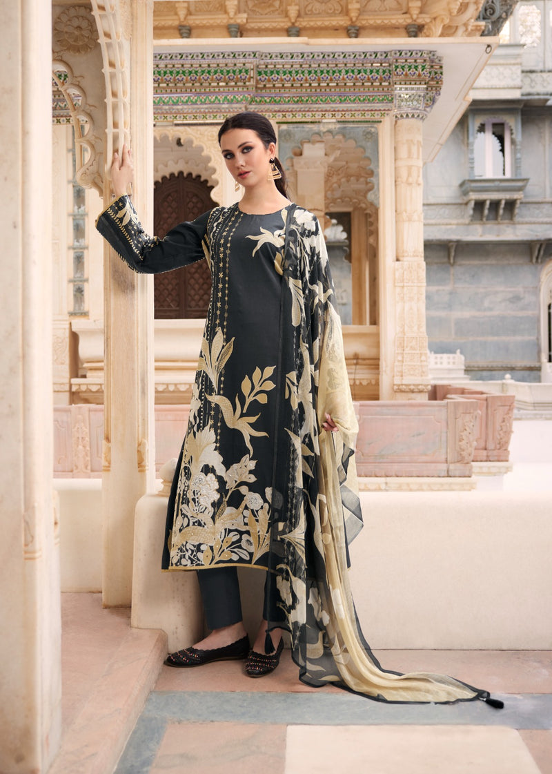 Sadhana Fashion Splendor Pure Lawn Cotton Fancy Khatli Work Salwar Suit