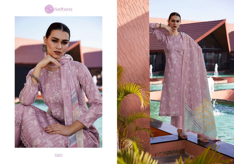 Sadhana Fashion Zabin Jam Cotton With Fancy Work With Digital Printed Embroidered Salwar Kameez