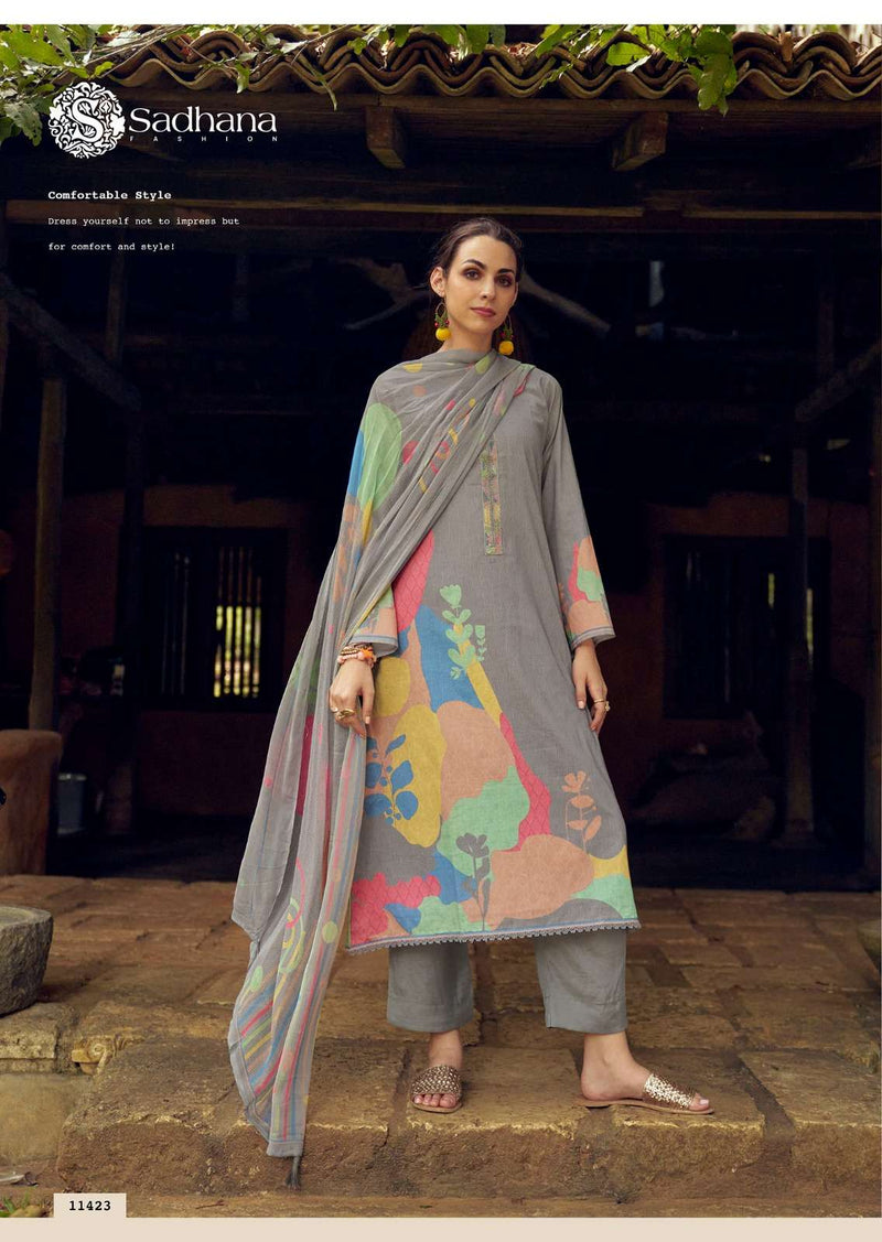Sadhana Fashion Nasrin Lawn Cotton Fancy Designer Wear Salwar Suit