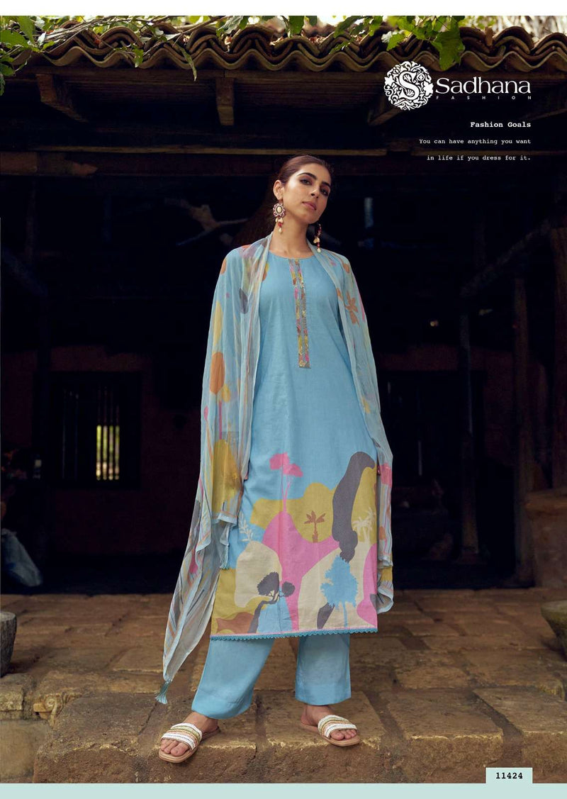 Sadhana Fashion Nasrin Lawn Cotton Fancy Designer Wear Salwar Suit
