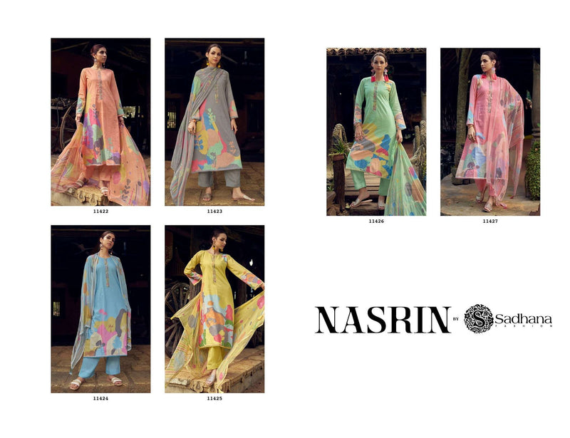 Sadhana Fashion Nasrin Lawn Cotton Fancy Designer Wear Salwar Suit