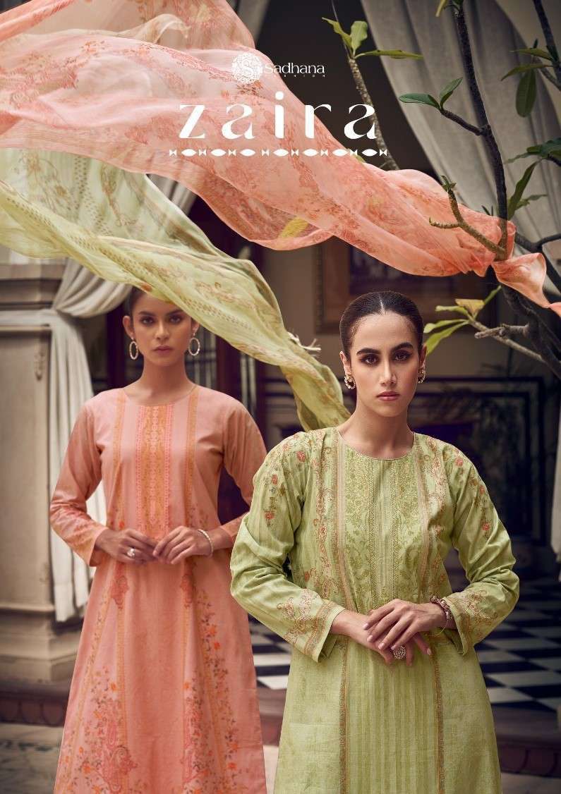 Sadhna Fashion Zaira Lawn Cotton Fancy Print Salwar Kameez