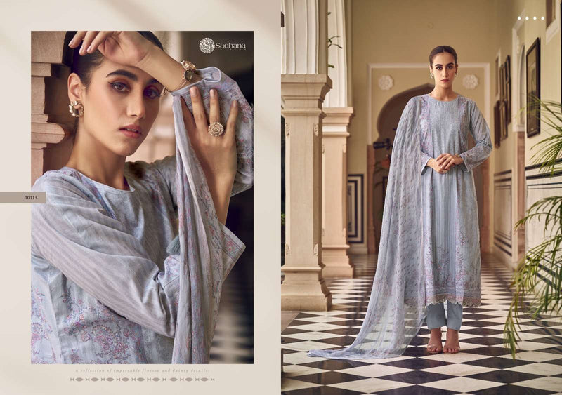 Sadhna Fashion Zaira Lawn Cotton Fancy Print Salwar Kameez