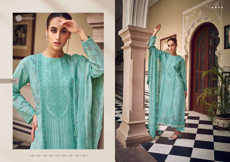 Sadhna Fashion Zaira Lawn Cotton Fancy Print Salwar Kameez