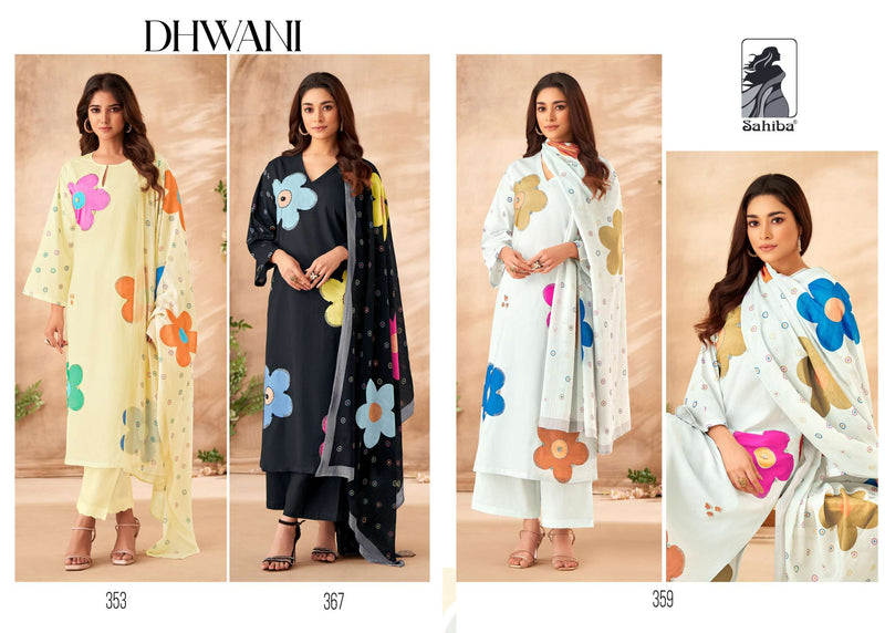 Sahiba Dhwani Lawn Cotton Digital Print With Hand Work And Orgenza Silk Embroidery Salwar Suit
