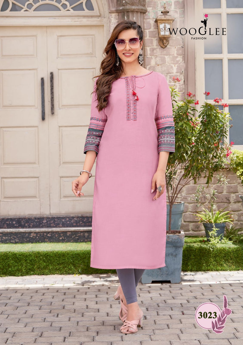 Wooglee Salonee Vol 4 Rayon Fancy Designer Kurtis