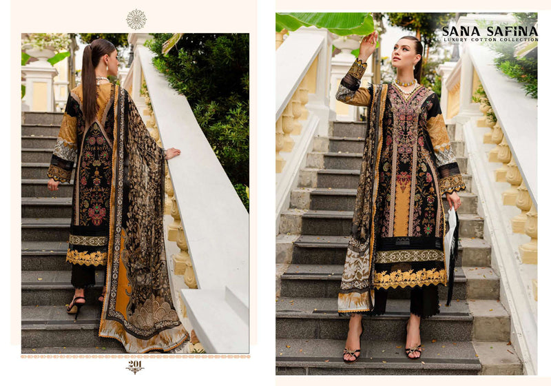 Sana Safina Vol 2 Cotton Digital Karachi Print Partywear Salwar Suit