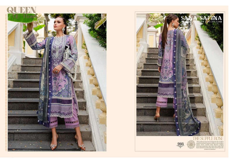 Sana Safina Vol 2 Cotton Digital Karachi Print Partywear Salwar Suit