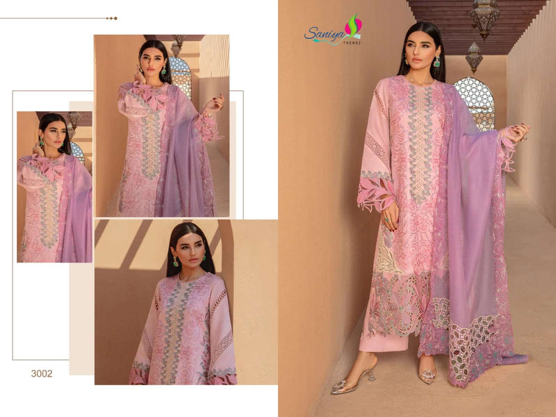 Saniya Trendz Rang rasiya Vol 3 Nx Chikankari Embroidered Salwar Kameez
