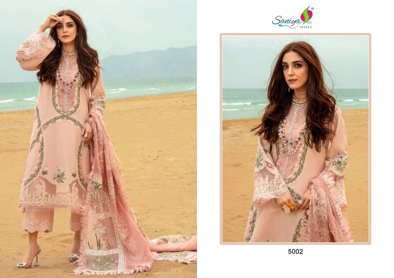 Saniya Trendz Saira Sakira Vol 5 Cotton Embrodery Designer Partywear  Salwar Suit