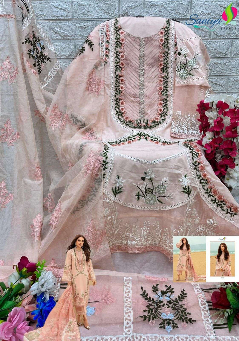 Saniya Trendz Saira Sakira Vol 5 Cotton Embrodery Designer Partywear  Salwar Suit