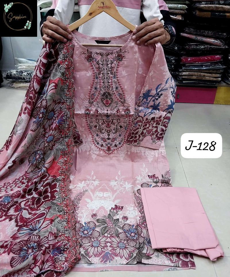 Sapphire Jazmin Vol 128 Lawn Cotton Embroidered Ready To Wear Pret Kurti