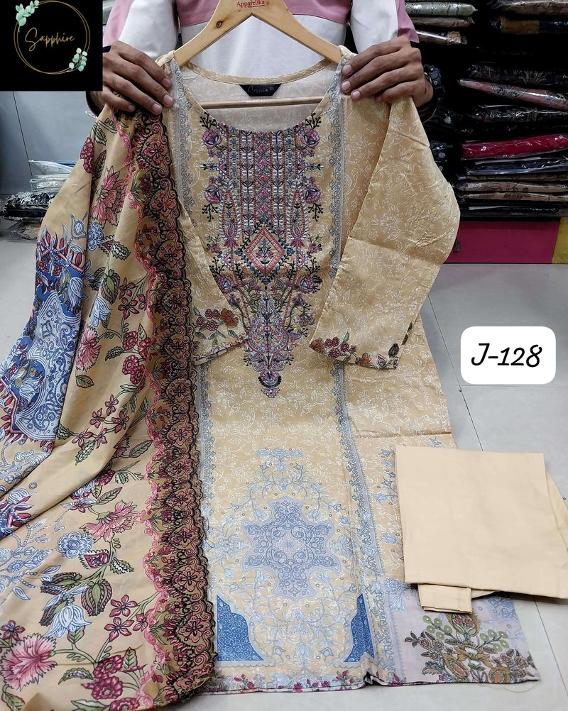 Sapphire Jazmin Vol 128 Lawn Cotton Embroidered Ready To Wear Pret Kurti