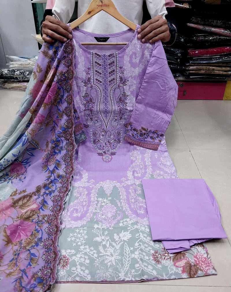 Sapphire Jazmin Vol 128 Lawn Cotton Embroidered Ready To Wear Pret Kurti