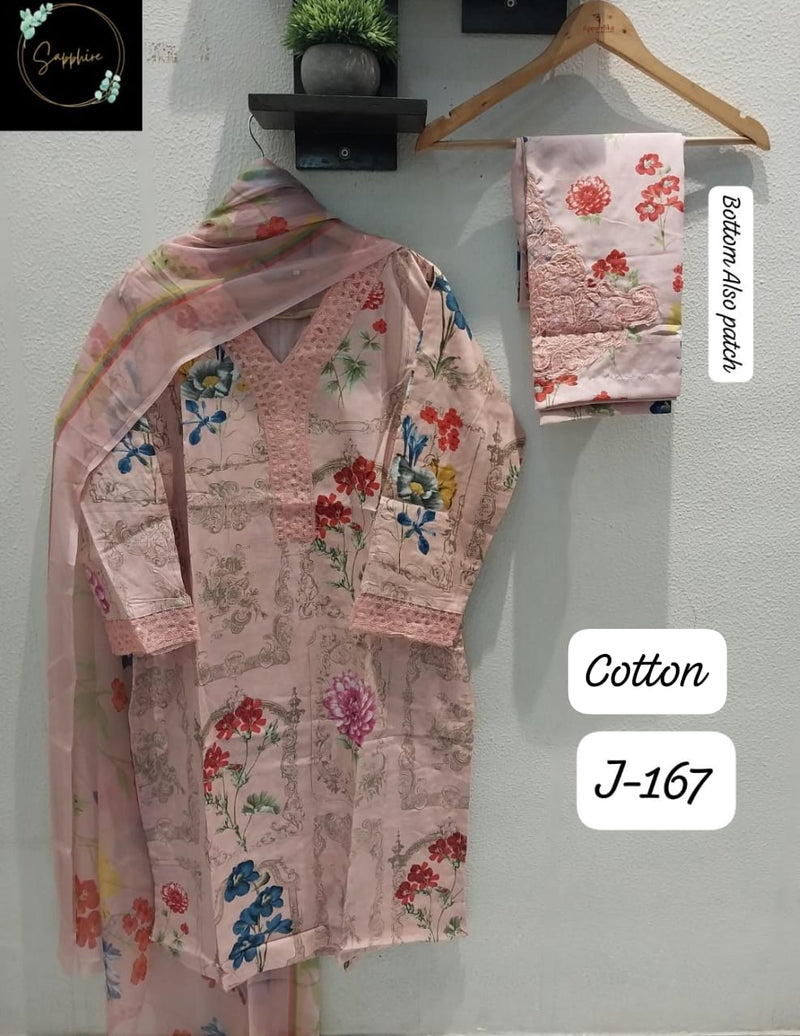 Sapphire Jazmin Vol 167 Lawn Cotton Embroidered Work Pakistani Pret Kurti