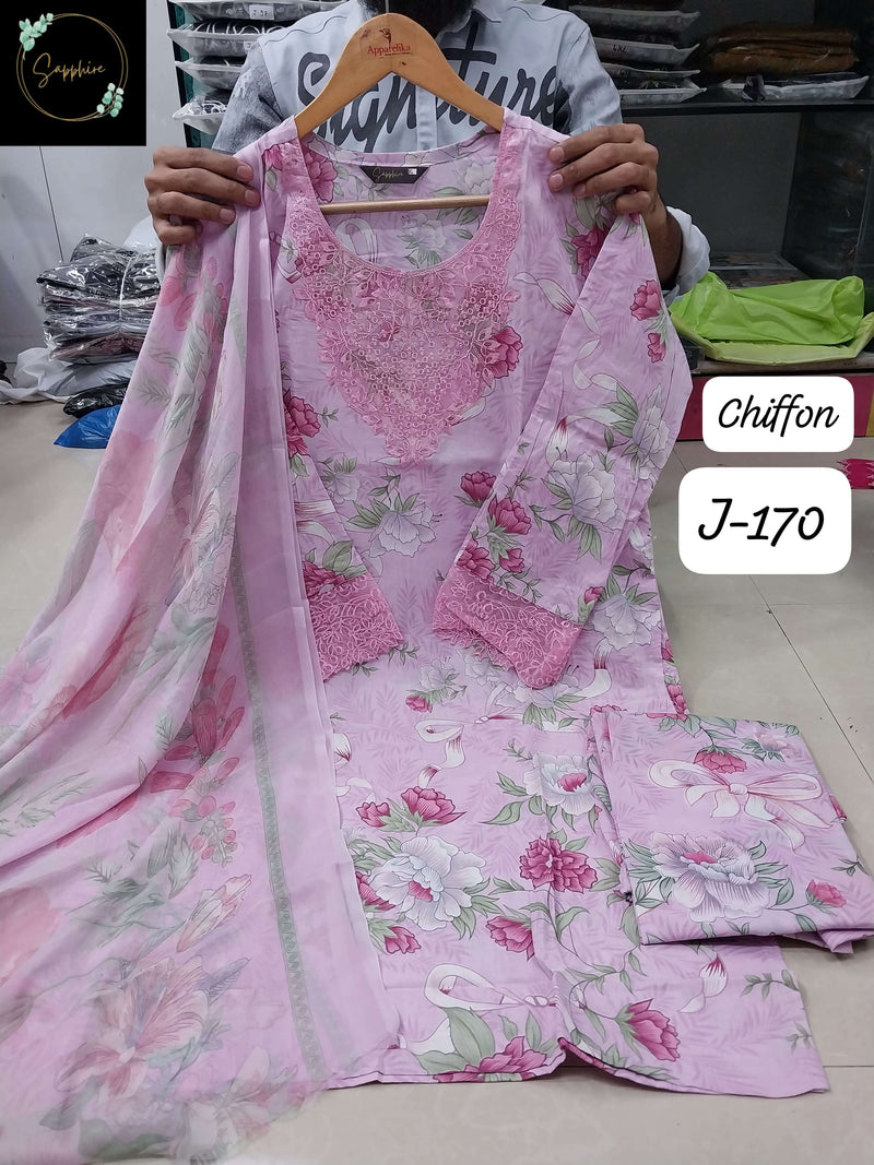 Sapphire Jazmin Vol 170 Lawn Cotton Embroidered Pakistani Pret Kurti