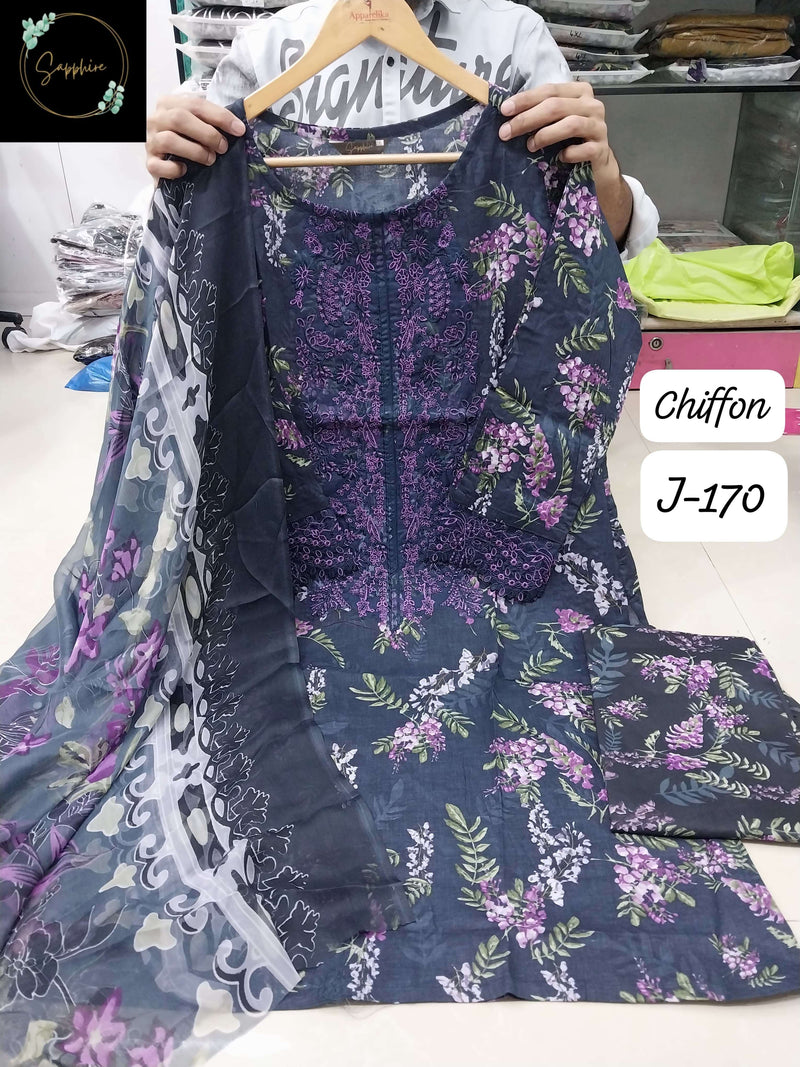 Sapphire Jazmin Vol 170 Lawn Cotton Embroidered Pakistani Pret Kurti