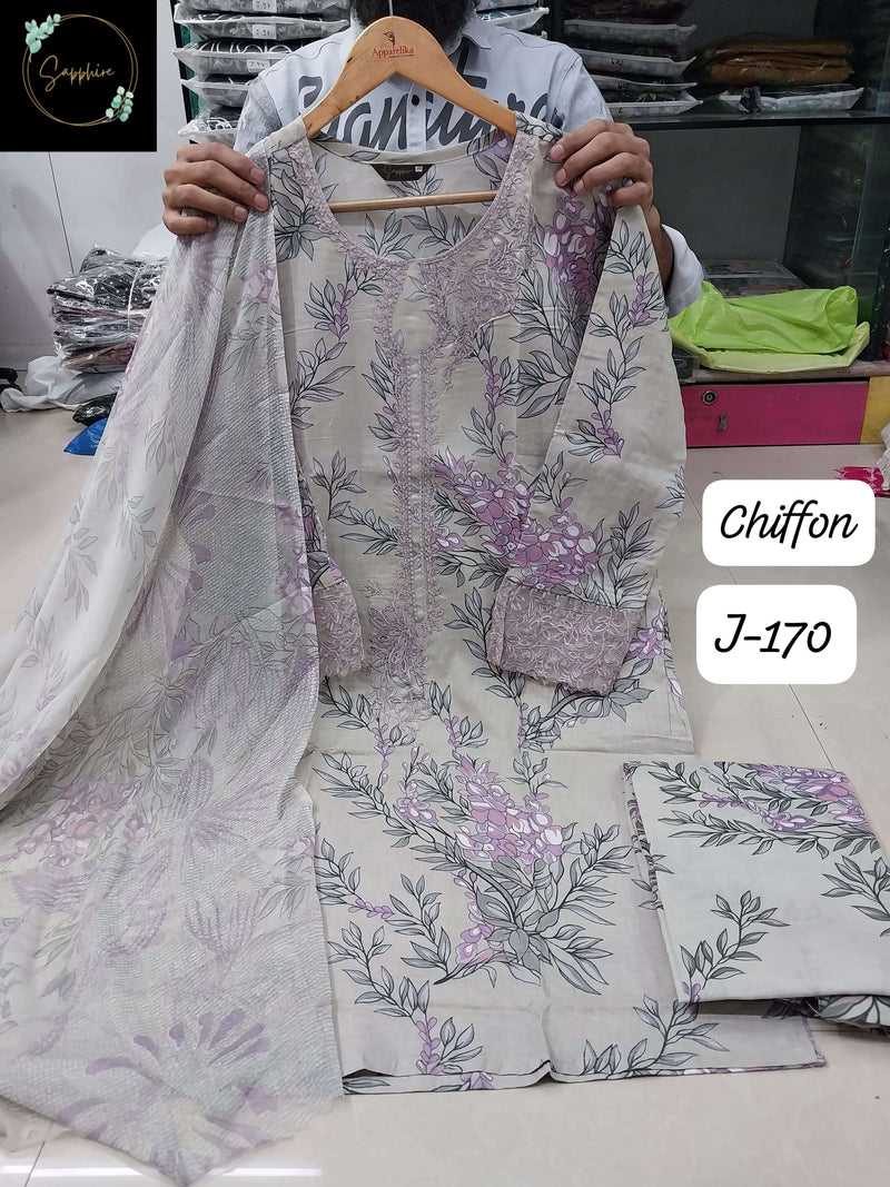 Sapphire Jazmin Vol 170 Lawn Cotton Embroidered Pakistani Pret Kurti