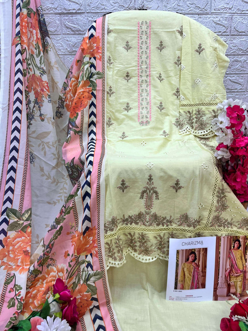 Saraddha Designer Charizma Vol 2 Cotton Embroidered Chikan Work Fancy Designer Salwar Suit