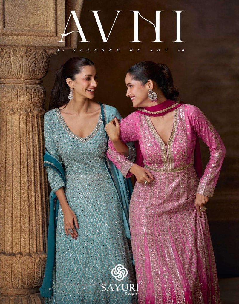 Sayuri Designer Avni Premium Silk Stylish Designer Wear Gown Collection