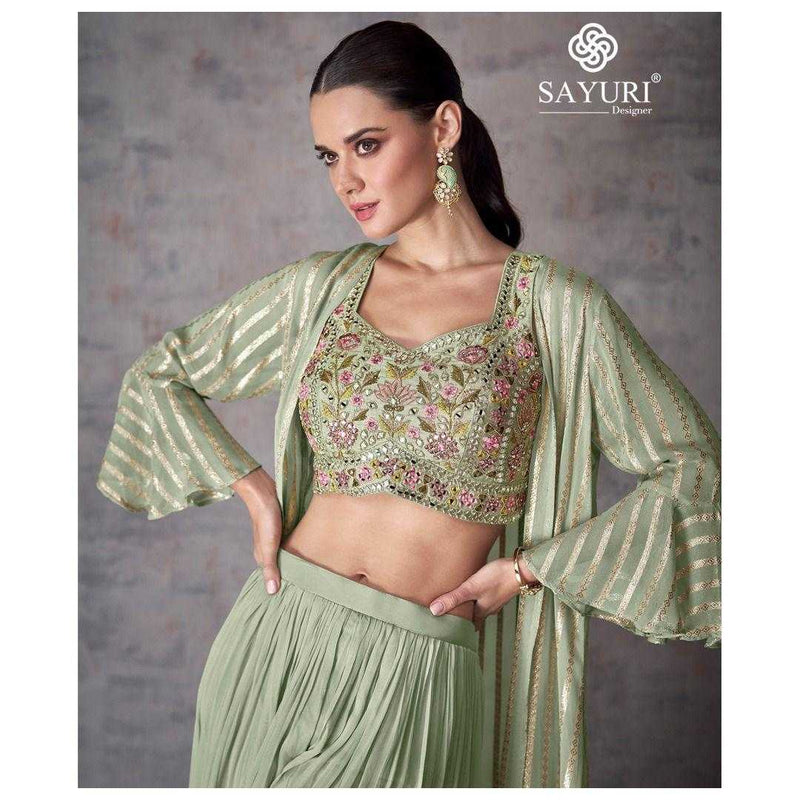 Sayuri Kashvi Real Georgette Fancy Partywear Stylish Kurti Collection