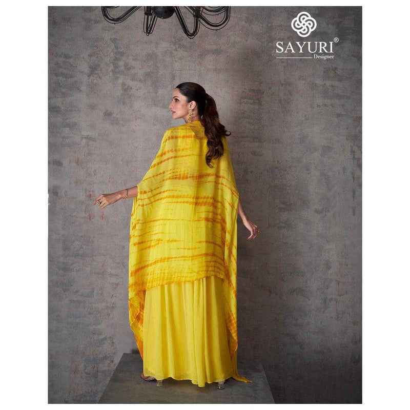 Sayuri Kashvi Real Georgette Fancy Partywear Stylish Kurti Collection